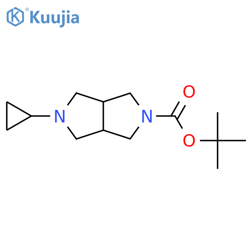 Tert-butyl 5-cyclopropylhexahydropyrrolo[3,4-c]pyrrole-2(1H)-carboxylate structure