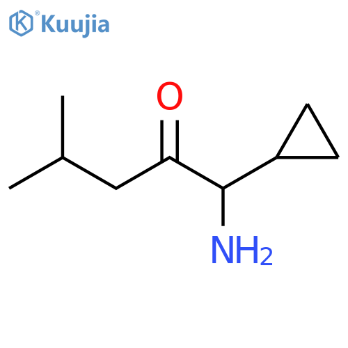 2-Pentanone, 1-amino-1-cyclopropyl-4-methyl- structure