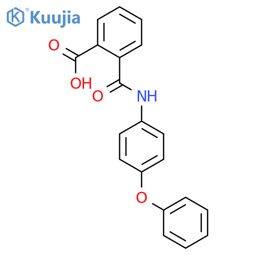 2-[(4-phenoxyphenyl)carbamoyl]benzoic acid structure