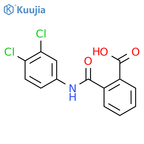2-[(3,4-dichlorophenyl)carbamoyl]benzoic Acid structure