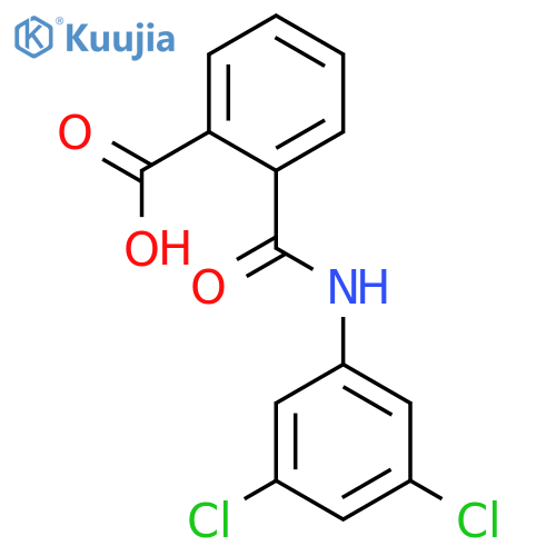 2-[(3,5-Dichlorophenyl)carbamoyl]benzoic acid structure