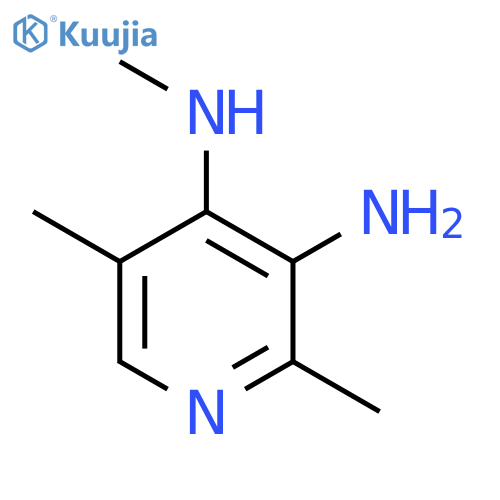 3,4-Pyridinediamine,N4,2,5-trimethyl- structure