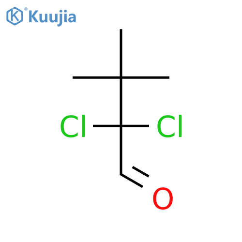 Butanal, 2,2-dichloro-3,3-dimethyl- structure