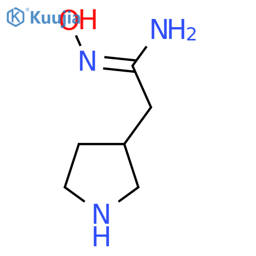 N-hydroxy-2-(pyrrolidin-3-yl)ethanimidamide structure