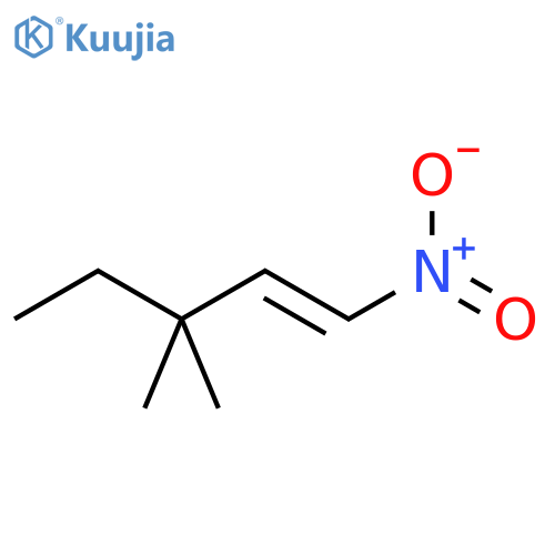 3,3-dimethyl-1-nitropent-1-ene structure