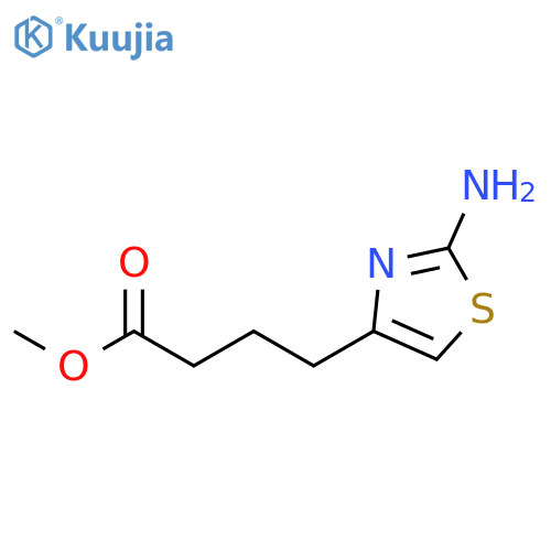 methyl 4-(2-amino-1,3-thiazol-4-yl)butanoate structure