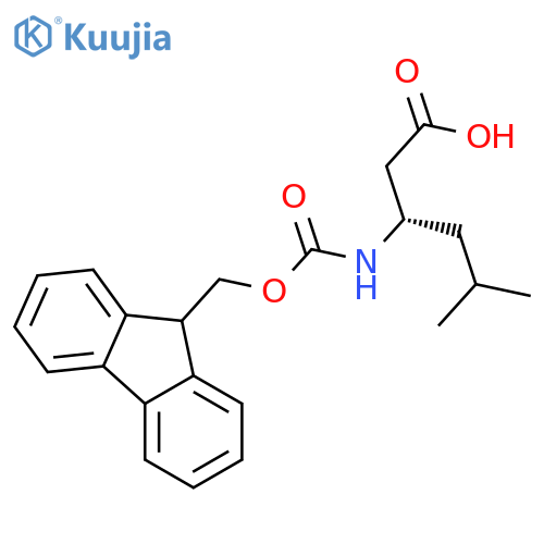 Fmoc-β-HoLeu-OH structure