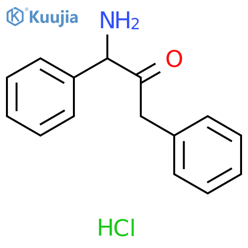 1-amino-1,3-diphenylpropan-2-one hydrochloride structure