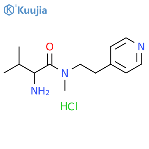 2-amino-N,3-dimethyl-N-2-(pyridin-4-yl)ethylbutanamide dihydrochloride structure