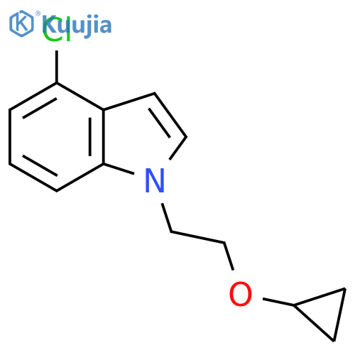 4-Chloro-1-(2-cyclopropoxyethyl)-1H-indole structure