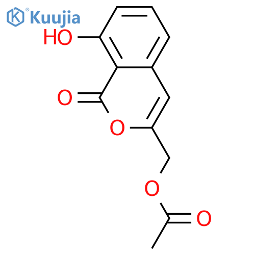 8-Hydroxy-3-(hydroxymethyl)-1H-2-benzopyran-1-one; 1'-Ac structure