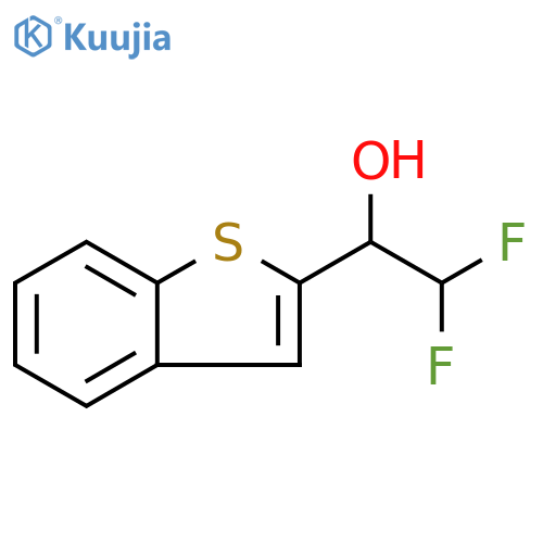 1-(1-benzothiophen-2-yl)-2,2-difluoroethan-1-ol structure
