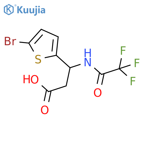 3-(5-Bromo-2-thienyl)-3-(2,2,2-trifluoroacetyl)-aminopropanoic Acid structure