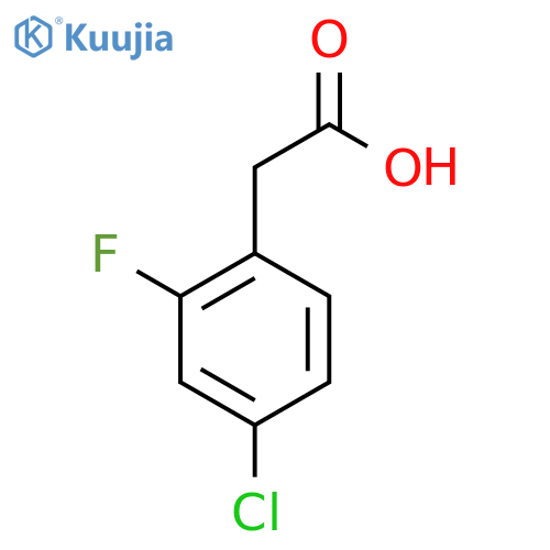 2-(4-chloro-2-fluorophenyl)acetic acid structure