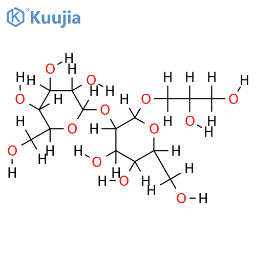 O-alpha-D-Galactopyranosyl-(1→2)-O-alpha-D-Glucopyranosyl-(1→1)-D-glycerol structure