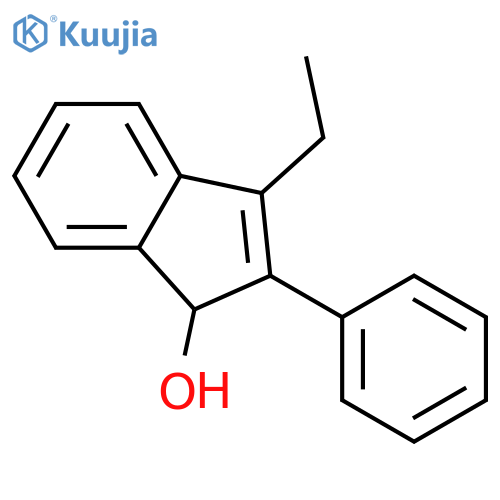 1H-Inden-1-ol, 3-ethyl-2-phenyl-, (1R)- structure