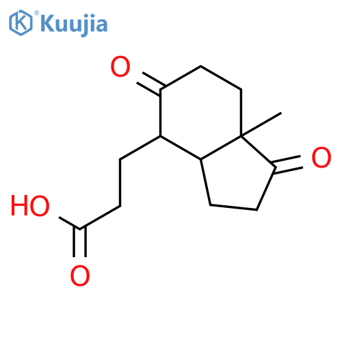 1,5-Dioxo-7aβ-methyl-3aα-hexahydroindane-4α-propionic Acid structure