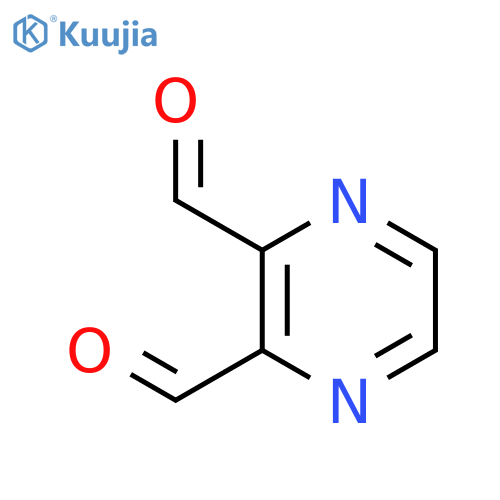 Pyrazine-2,3-dicarbaldehyde structure