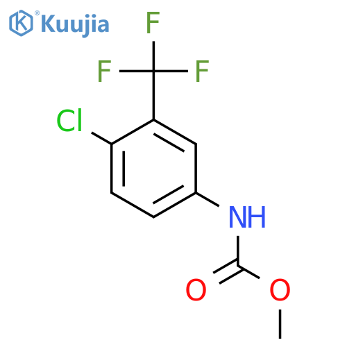 Carbamic acid, [4-chloro-3-(trifluoromethyl)phenyl]-, methyl ester structure