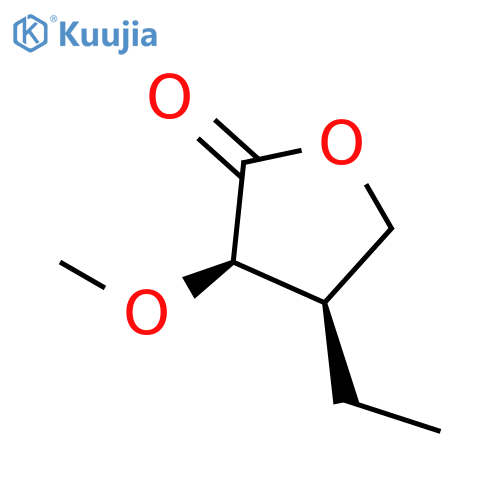 2(3H)-Furanone, 4-ethyldihydro-3-methoxy-, (3R,4R)-rel- structure