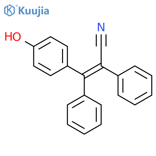 Benzeneacetonitrile, a-[(4-hydroxyphenyl)phenylmethylene]-, (Z)- structure