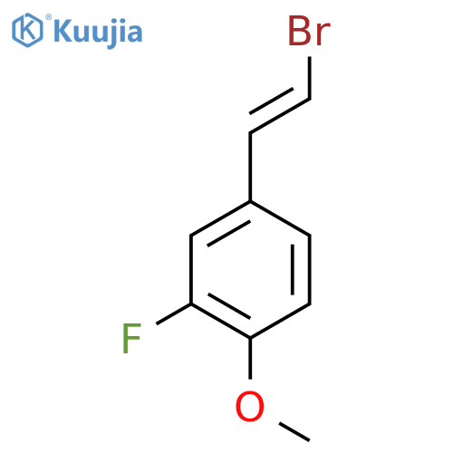 4-(2-Bromoethenyl)-2-fluoro-1-methoxybenzene structure