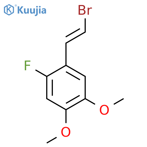 1-(2-Bromoethenyl)-2-fluoro-4,5-dimethoxybenzene structure