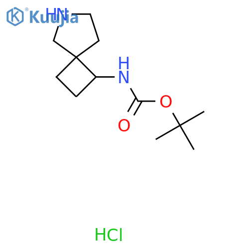 tert-butyl N-(6-azaspiro[3.4]octan-3-yl)carbamate;hydrochloride structure