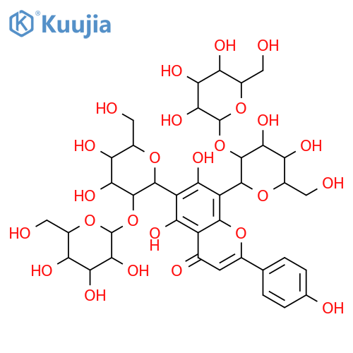 6,8-Di-C-β-D-glucopyranosyl-4',5,7-trihydroxyflavone; 2'',2'''-Di-O-β-D-glucopyranosyl structure