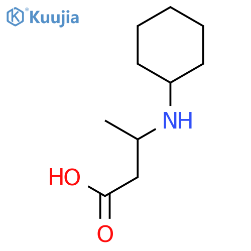 Butanoic acid, 3-(cyclohexylamino)- structure