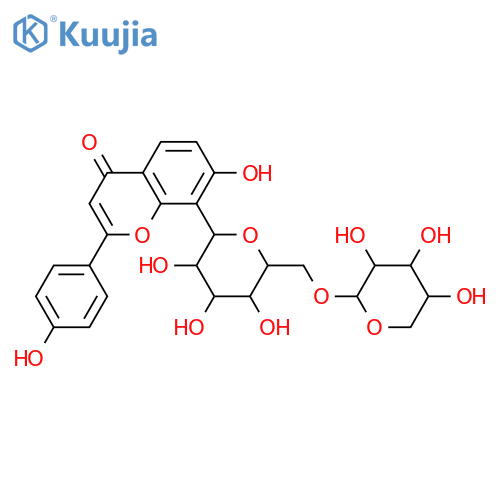 8-C-β-D-Glucopyranosyl-4',7-dihydroxyflavone; 6''-O-β-D-Xylopyranosyl structure