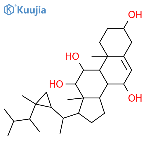 Gorgost-5-ene-3,7,11,12-tetrol; (3β,7β,11α,12α)-form structure