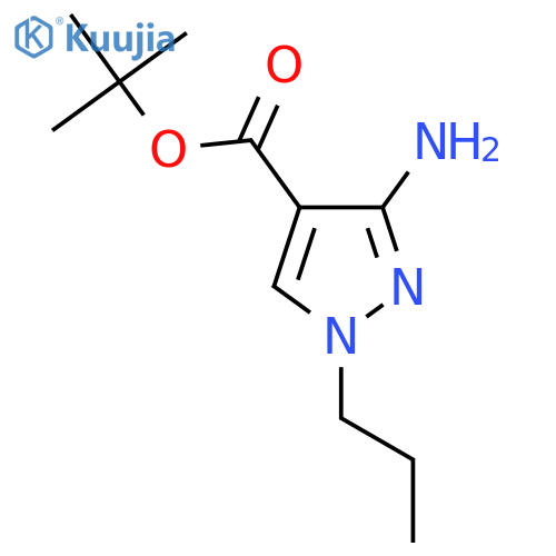 Tert-butyl 3-amino-1-propyl-1h-pyrazole-4-carboxylate structure