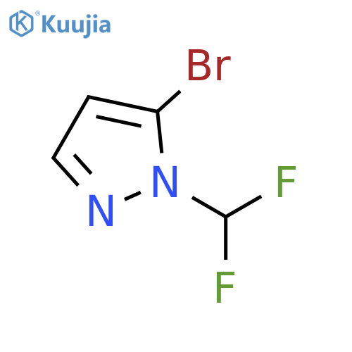 5-bromo-1-(difluoromethyl)-1H-pyrazole structure