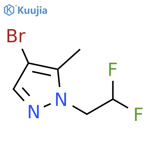 4-bromo-1-(2,2-difluoroethyl)-5-methyl-1H-pyrazole structure