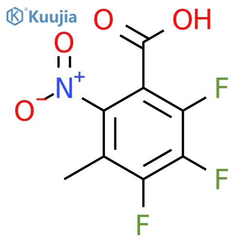 3-Methyl-2-nitro-4,5,6-trifluorobenzoic acid structure