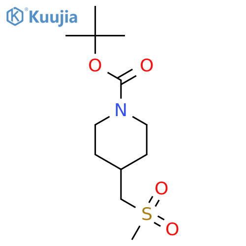 Tert-butyl 4-(methylsulfonylmethyl)piperidine-1-carboxylate structure