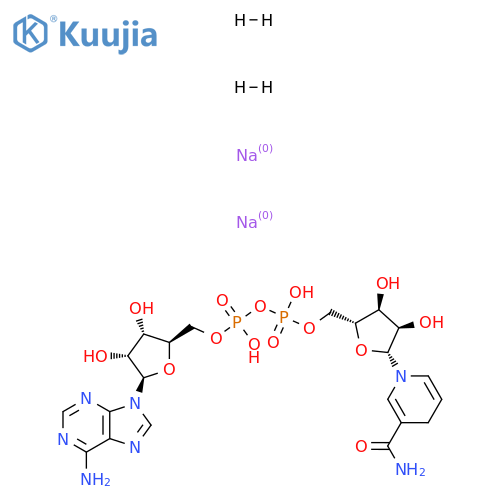 adenosine 5'-(trihydrogen diphosphate), P'-->5'-ester with 1,4-dihydro-1-beta-D-ribofuranosyl-3-pyridinecarboxamide, disodium salt, hydrate structure