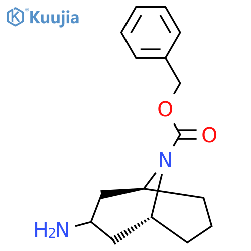benzyl exo-3-amino-9-azabicyclo[3.3.1]nonane-9-carboxylate structure