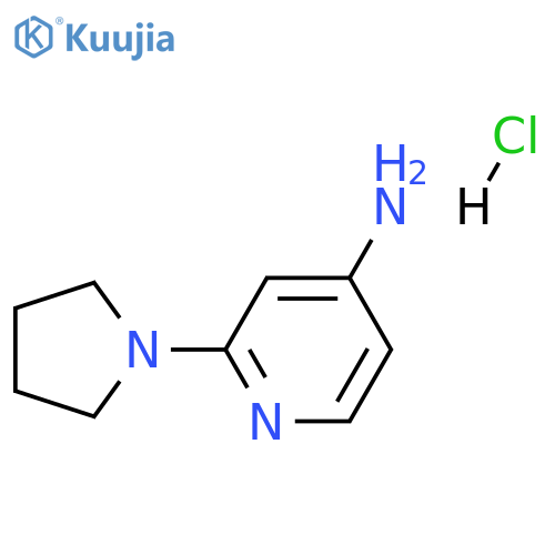 2-(pyrrolidin-1-yl)pyridin-4-amine hydrochloride structure