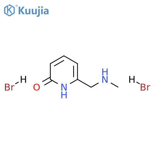 6-[(methylamino)methyl]-1,2-dihydropyridin-2-one dihydrobromide structure