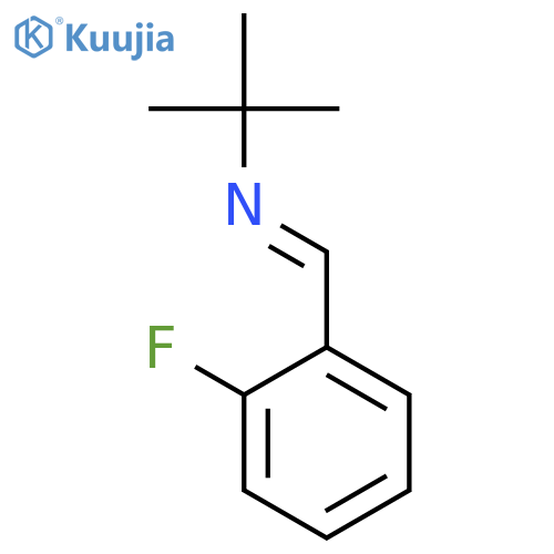 2-Propanamine, N-[(2-fluorophenyl)methylene]-2-methyl- structure