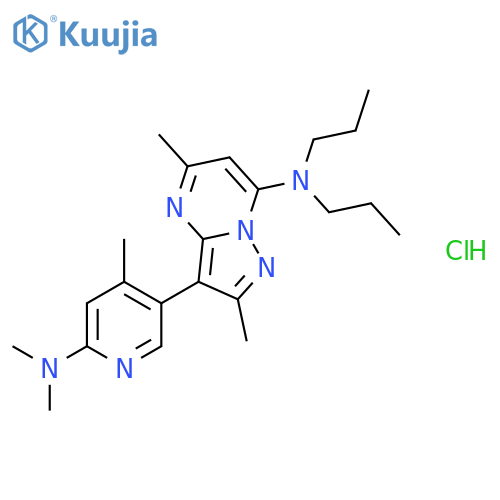 3-(6-(Dimethylamino)-4-methylpyridin-3-yl)-2,5-dimethyl-N,N-dipropylpyrazolo[1,5-a]pyrimidin-7-amine hydrochloride structure
