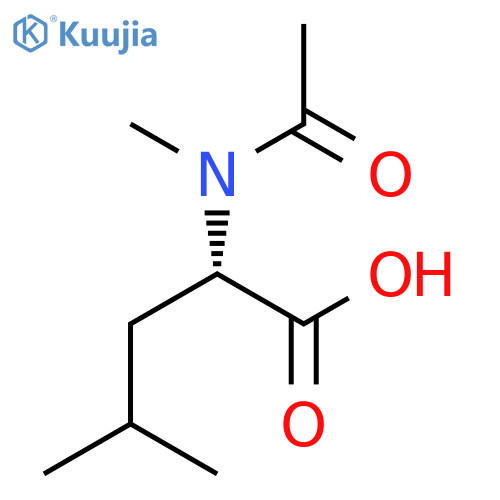 4-methyl-2-(N-methylacetamido)pentanoic acid structure