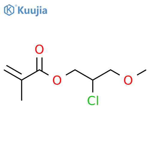 2-Propenoic acid, 2-methyl-, 2-chloro-3-methoxypropyl ester structure