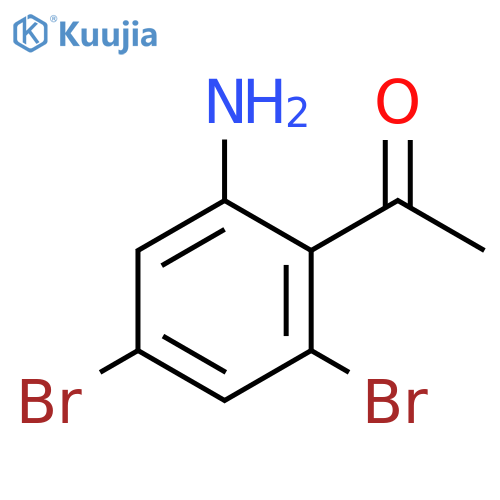 Ethanone, 1-(2-amino-4,6-dibromophenyl)- structure