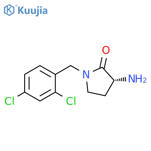 (R)-3-AMINO-1-(2,4-DICHLOROBENZYL) PYRROLIDIN-2-ONE HCL structure