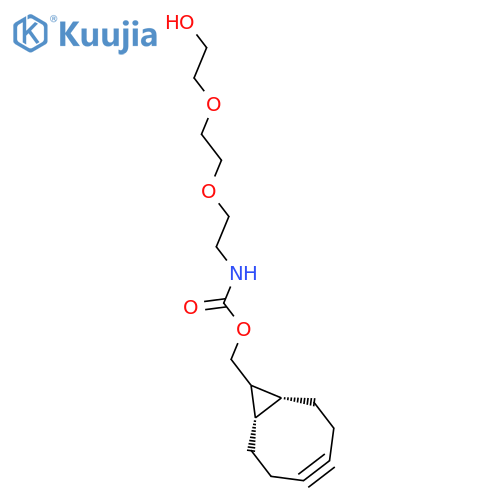 [(1S,8R)-9-bicyclo[6.1.0]non-4-ynyl]methyl N-[2-[2-(2-hydroxyethoxy)ethoxy]ethyl]carbamate structure