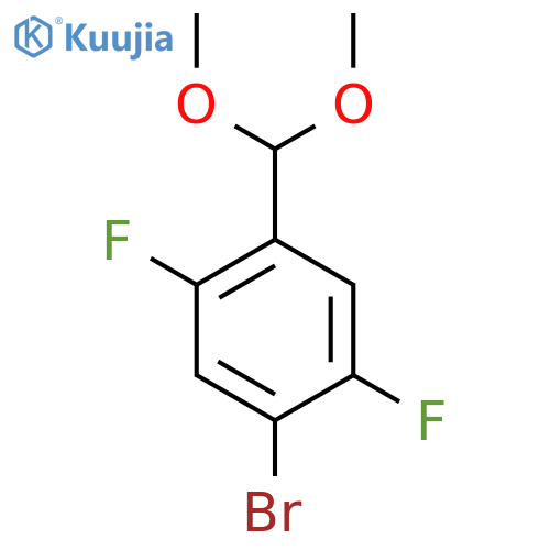 1-Bromo-4-(dimethoxymethyl)-2,5-difluorobenzene structure