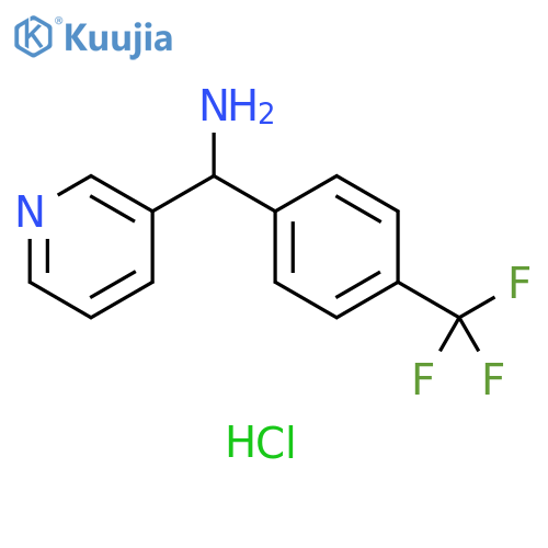 Pyridin-3-yl(4-(trifluoromethyl)phenyl)methanamine dihydrochloride structure
